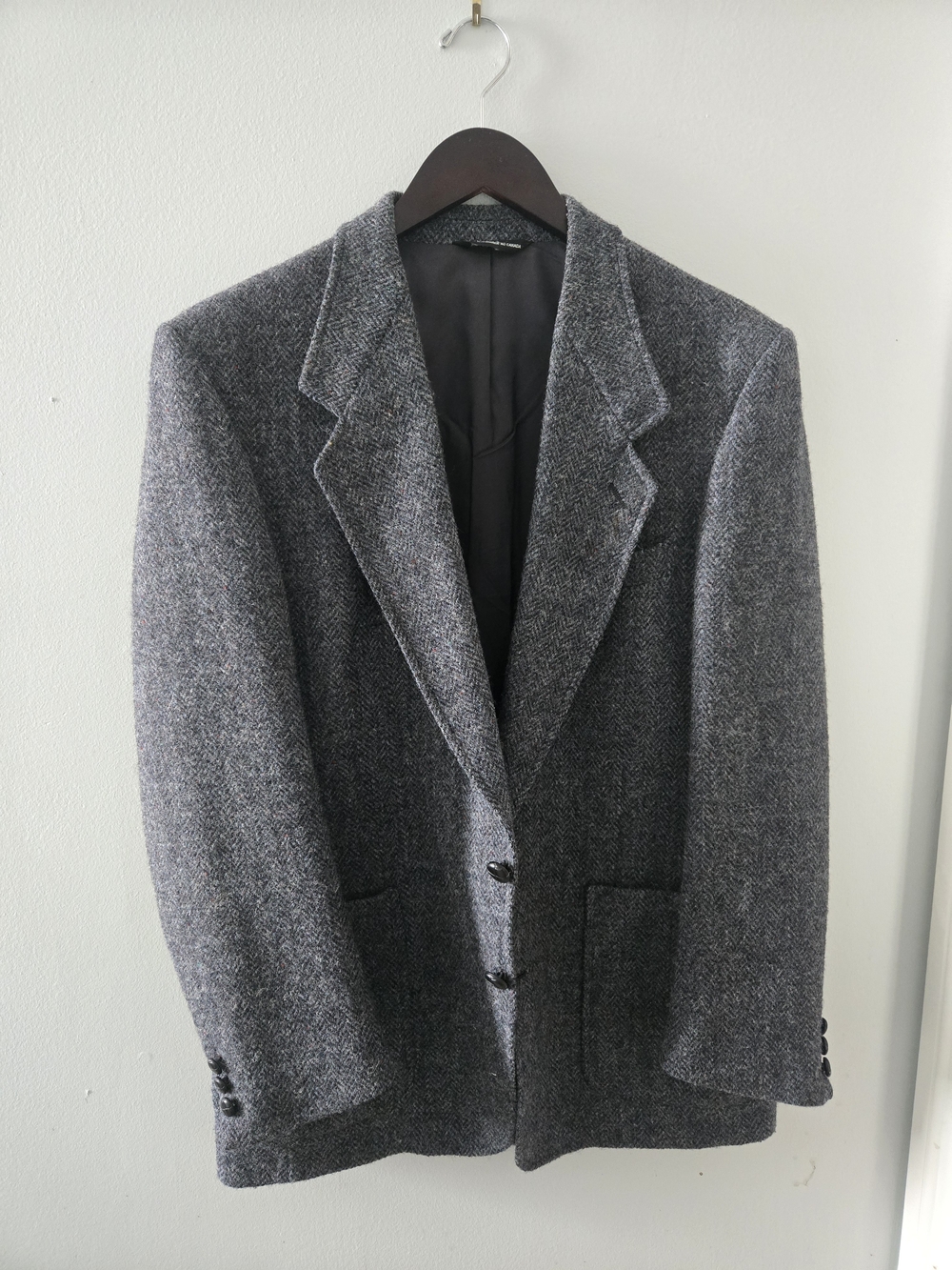 Harris Tweed Herringbone Wool Blazer 40R